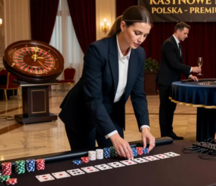 Zespół NAXSOL ENTERPRISES LTD przygotowujący luksusowy event z mobilnym kasynem